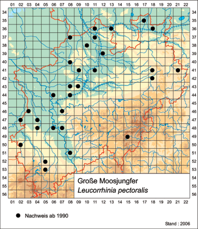 Rasterkarte der Großen Moosjungfer